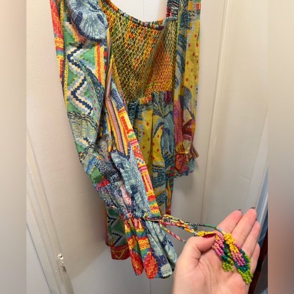 FARM Rio Multi-color Smocked Mini Dress - Picture 9 of 14